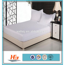 Sábana de algodón 100 rayas 240TC Sábana ajustable para cama king size